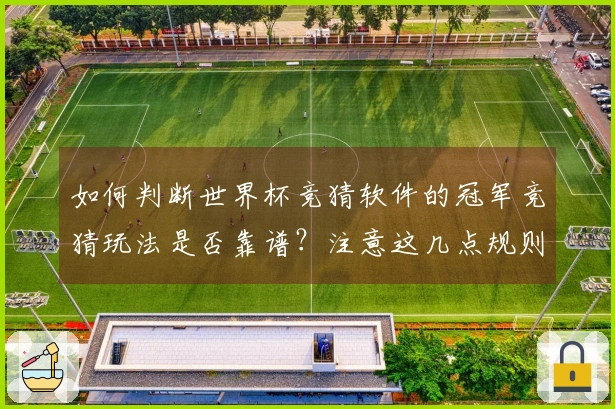 如何判断世界杯竞猜软件的冠军竞猜玩法是否靠谱？注意这几点规则！