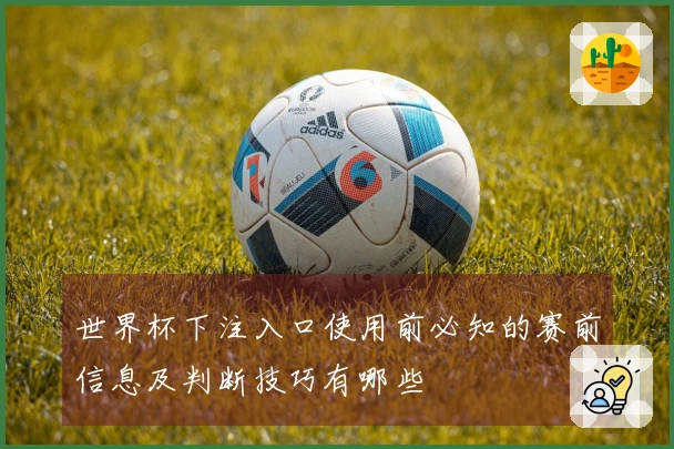 世界杯下注入口使用前必知的赛前信息及判断技巧有哪些