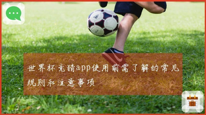 世界杯竞猜app使用前需了解的常见规则和注意事项